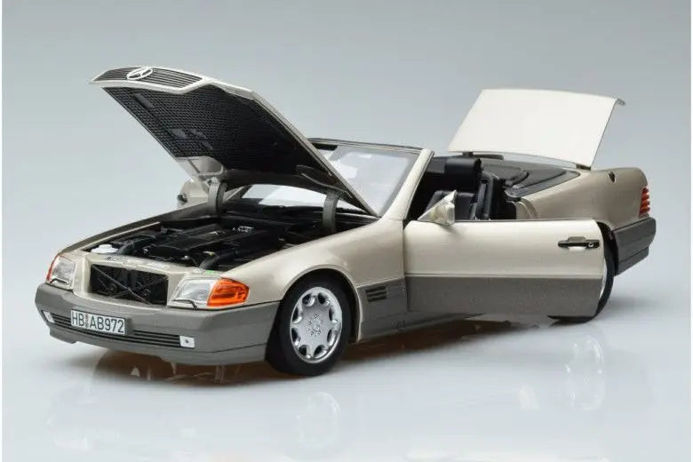 Mercedes 500 SL R129 Smoke Silver Norev 1/18