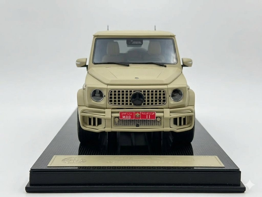 Mercedes-Benz AMG G63 2025 – Military Sand Beige (1:18 Resin, Limited to 63 pcs) SE Models