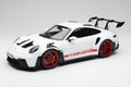 Porsche 911 992 GT3 RS White & Pyro Red Norev 1/12