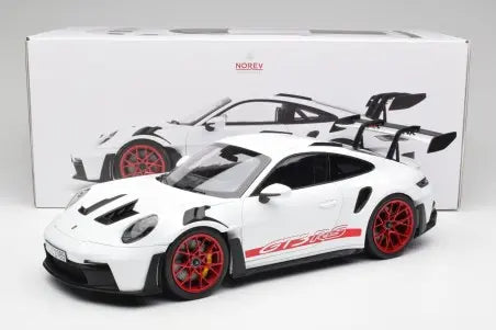 Porsche 911 992 GT3 RS White & Pyro Red Norev 1/12