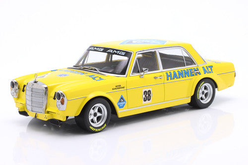 1971 Mercedes-Benz 300SEL 6.8 Hans Heyer "Hannan Alt" #38 (Yellow) Diecast Car Model 1/18 Minichamps