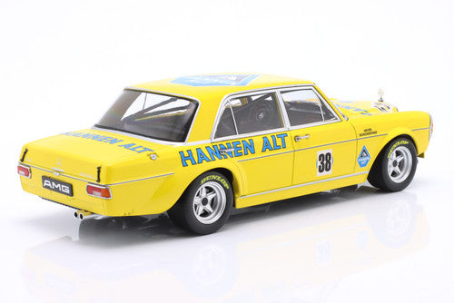 1971 Mercedes-Benz 300SEL 6.8 Hans Heyer "Hannan Alt" #38 (Yellow) Diecast Car Model 1/18 Minichamps