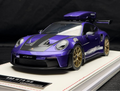 Porsche 911 GT3 RS w/ Roof Rack (Purple/ White) [IVY Model] 1:18 scale