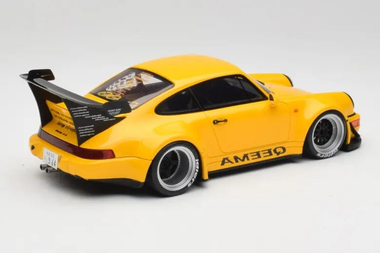 Porsche 911 964 RWB Keema Yellow GT Spirit 1/18