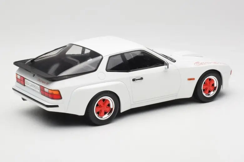 Porsche 924 Carrera GT White & Red Wheels MCG 1/18