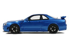 Nissan Skyline GR-R R34 NISMO Z-Tune Bayside Blue Otto 1/12