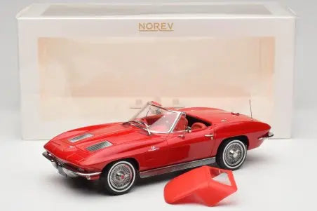 Chevrolet Corvette C2 Sting Ray Cabriolet Riverside Red Norev 1/18