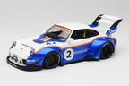 Porsche 911 993 RWB X Liberty Walk White Blue GT Spirit 1/18