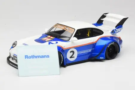Porsche 911 993 RWB X Liberty Walk White Blue GT Spirit 1/18