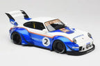 Porsche 911 993 RWB X Liberty Walk White Blue GT Spirit 1/18