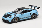Porsche 911 992 GT3 RS Weissach Pack Gulf Blue Norev 1/18