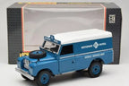 Land Rover Series III 109 Soft Top Motorway Patrol Blue Eagles Race 1:18