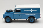 Land Rover Series III 109 Soft Top Motorway Patrol Blue Eagles Race 1:18