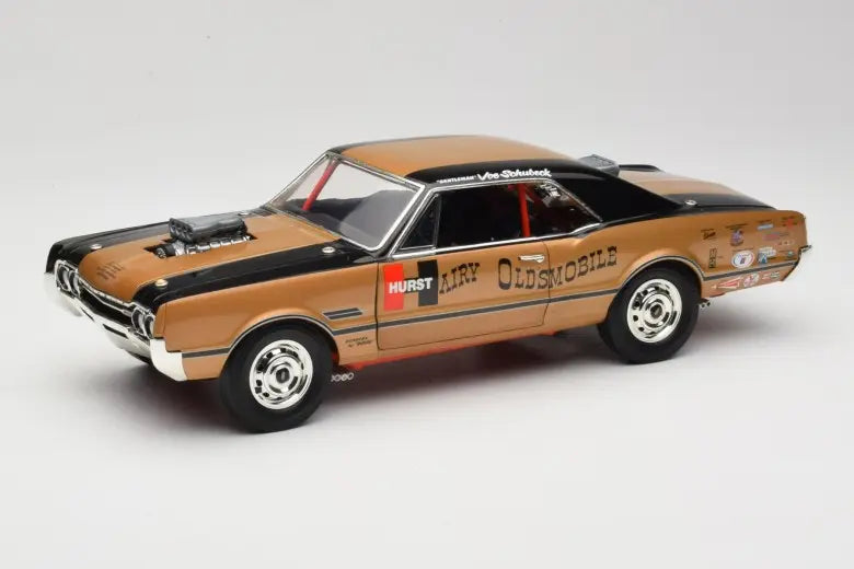 Exhibition Drag Car Oldsmobile 442 Hurst Hairy Olds Twin-Engine 4WD 1966 Highway 61 1:18