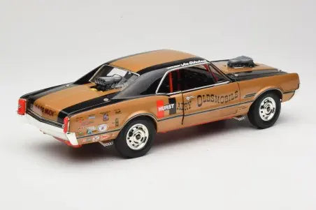 Exhibition Drag Car Oldsmobile 442 Hurst Hairy Olds Twin-Engine 4WD 1966 Highway 61 1:18