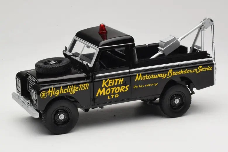 Land Rover Series III Recovery Vehicle Black Universal Hobbies 1:18