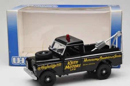 Land Rover Series III Recovery Vehicle Black Universal Hobbies 1:18