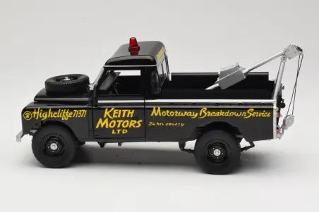 Land Rover Series III Recovery Vehicle Black Universal Hobbies 1:18