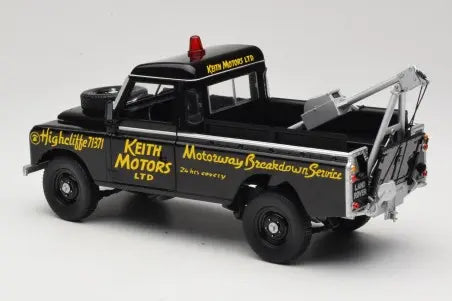 Land Rover Series III Recovery Vehicle Black Universal Hobbies 1:18