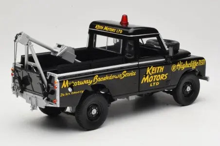 Land Rover Series III Recovery Vehicle Black Universal Hobbies 1:18