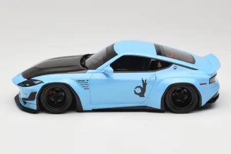 Preorder Nissan Fairlady Z Pandem China Blue Black GT Spirit 1/18