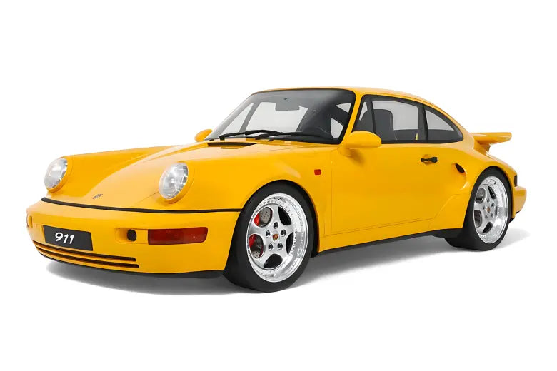 Porsche 911 964 Turbo S Speed Yellow GT Spirit 1/8