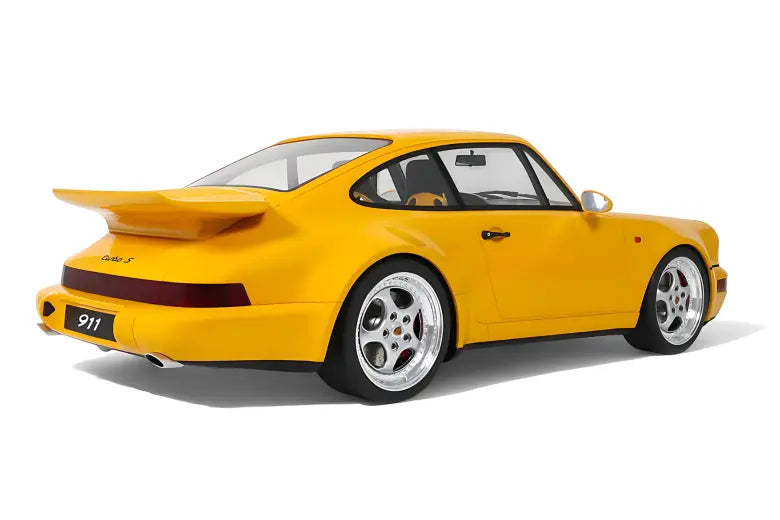 Porsche 911 964 Turbo S Speed Yellow GT Spirit 1/8