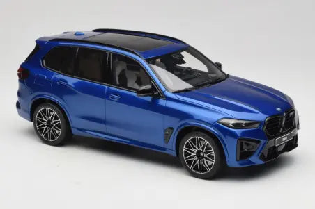 BMW X5 M F95 Competition Marina Bay Blue Metallic GT Spirit 1:18