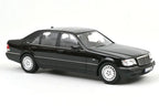 Preorder Mercedes S-Class W140 S600 Obsidian Black Metallic Norev 1:18