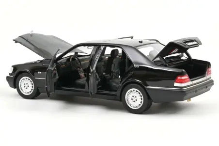 Preorder Mercedes S-Class W140 S600 Obsidian Black Metallic Norev 1:18