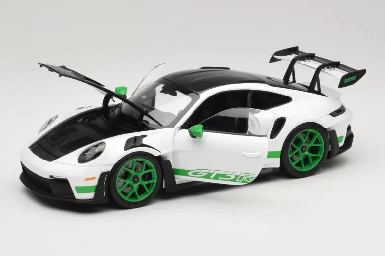 Porsche 911 992 GT3 RS Tribute to Carrera RS White Python Green Norev 1/18