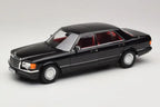 Preorder Mercedes 560 SEL W126 Black with Red Interior Norev 1/18