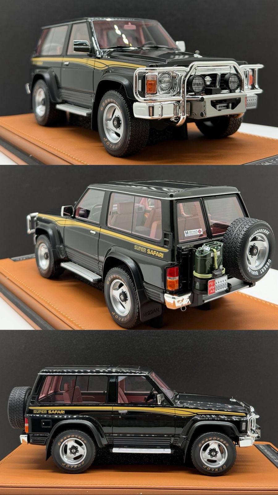 Nissan PATROL Y60 1994 Black by Old School Models - Limited 70 pcs 1/18