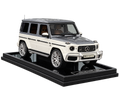 1/18 Resin Mercedes-Benz AMG G 63 UAE Golden Jubilee Edition – Motor Helix (White/Silver)