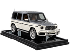 1/18 Resin Mercedes-Benz AMG G 63 UAE Golden Jubilee Edition – Motor Helix (White/Silver)