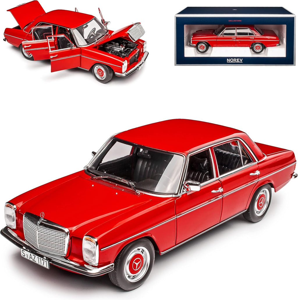Norev Mercedes-Benz 200/8 Line Eight Saloon Red W115 Model  1/18