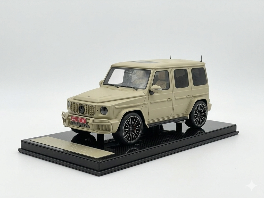 Mercedes-Benz AMG G63 2025 – Military Sand Beige (1:18 Resin, Limited to 63 pcs) SE Models