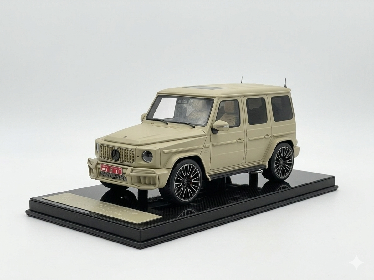 Mercedes-Benz AMG G63 2025 – Military Sand Beige (1:18 Resin, Limited to 63 pcs) SE Models