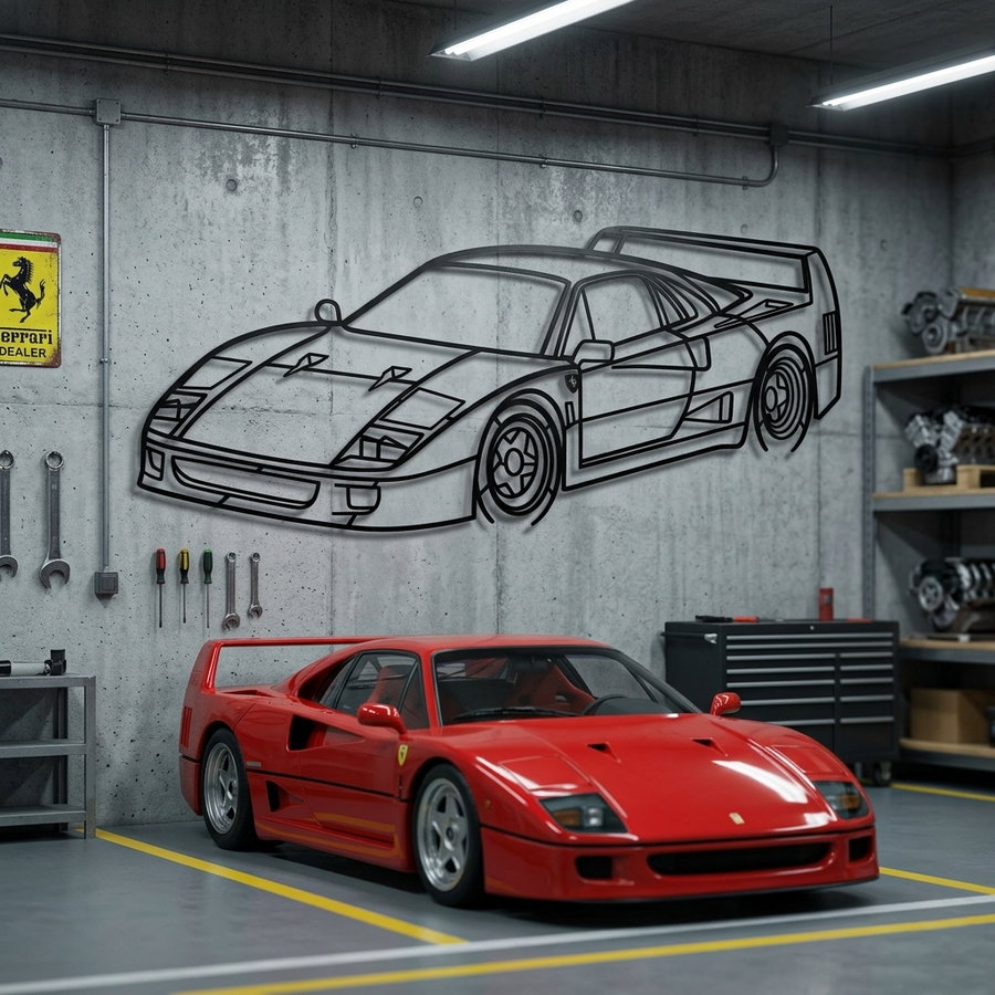 Ferrari F40 - Front Angled View