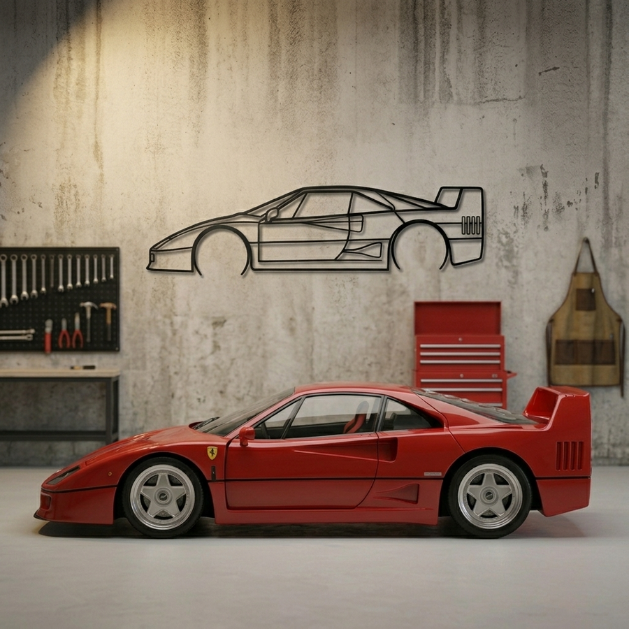 Ferrari F40 - Side View
