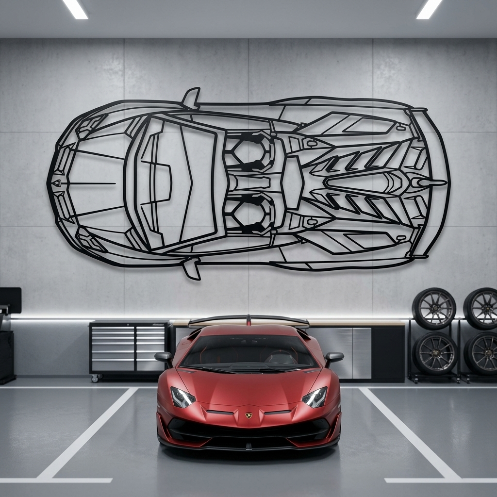 Lamborghini SVJ - Top View