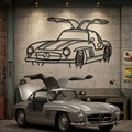 Mercedes 300SL - Front Angled View