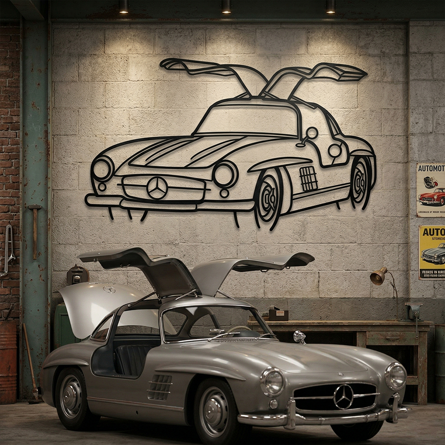 Mercedes 300SL - Front Angled View