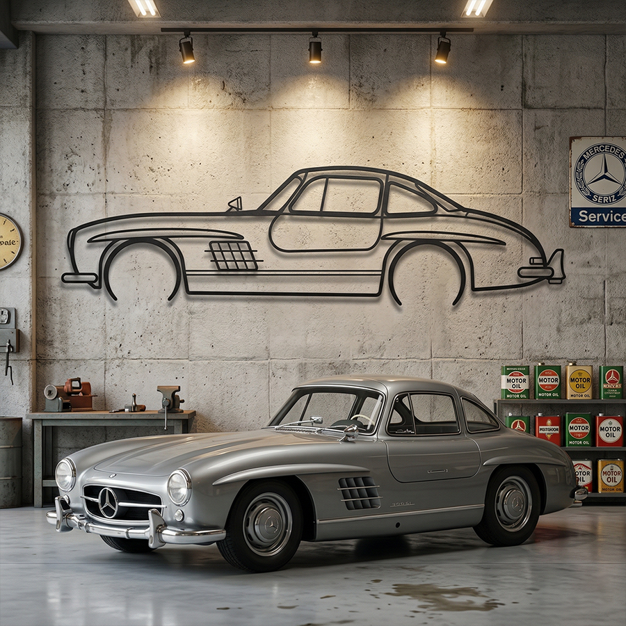 Mercedes 300SL - Side View