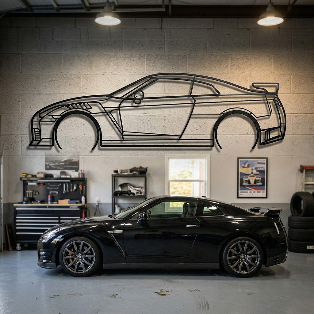 Nissan GTR35 - Side View