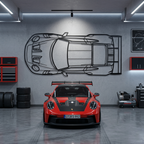 Porsche 992.1 GT3RS - Top View