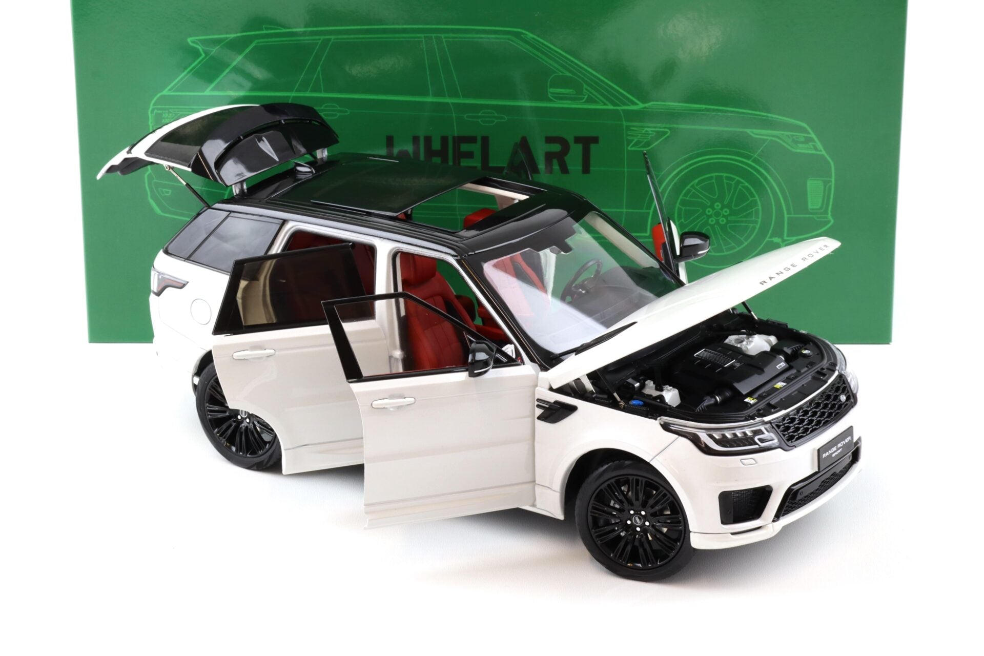 Land Rover Range Rover Sport Diecast Car-White Whelart 1:18