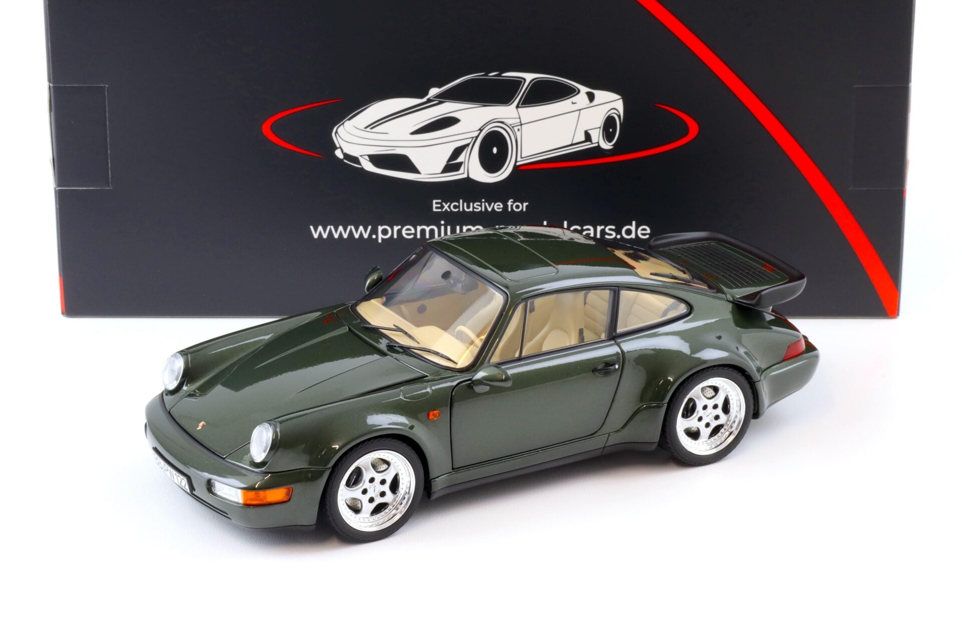 1:18 Norev Porsche 911 964 Turbo 3.6 Coupe 1993 Oak green metallic – Limited 999 pcs.