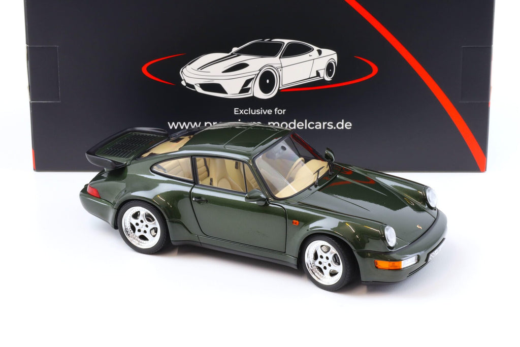 1:18 Norev Porsche 911 964 Turbo 3.6 Coupe 1993 Oak green metallic – Limited 999 pcs.