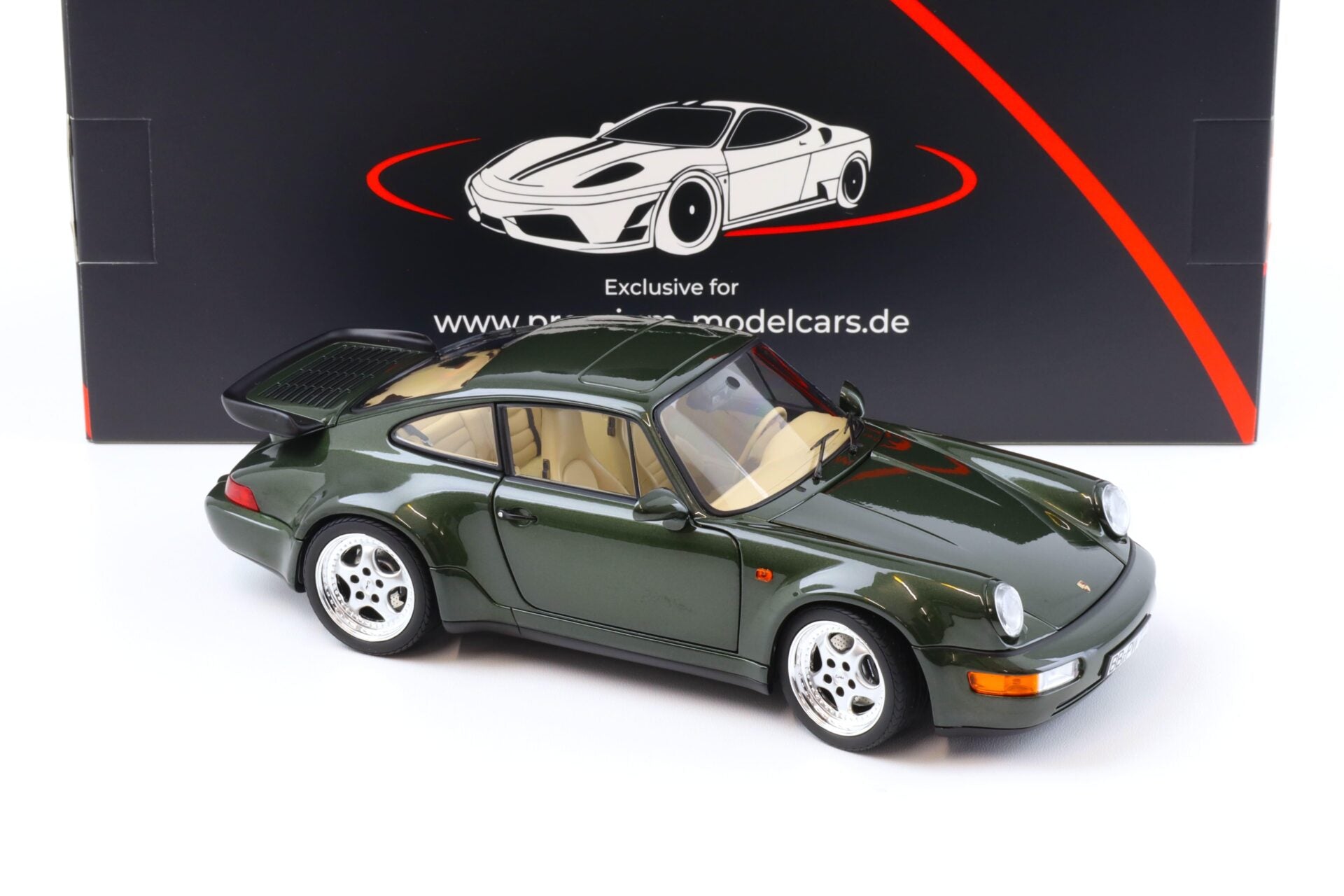 1:18 Norev Porsche 911 964 Turbo 3.6 Coupe 1993 Oak green metallic – Limited 999 pcs.